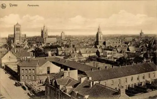 Ak Ypres Ypern Westflandern, Panorama