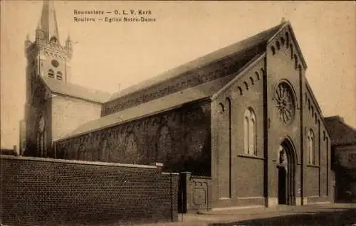 Ak Roeselare Roeselaere Rousselare Roulers Westflandern, O.L.V. Kerk