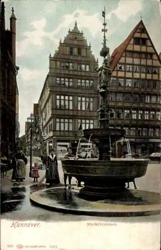 Ak Hannover in Niedersachsen, Marktbrunnen