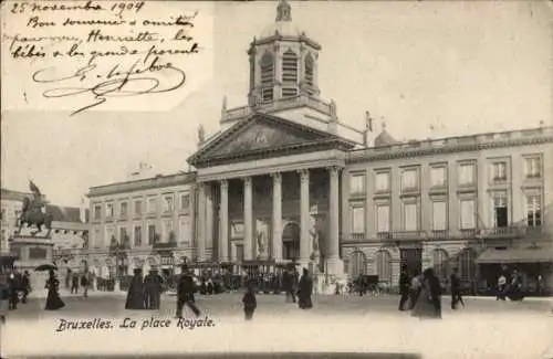 Ak Brüssel Brüssel, Place Royale