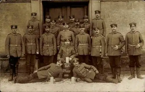 Foto Ak München Bayern, Deutsche Soldaten in Uniformen, Pionier Ers. Batl. , I WK