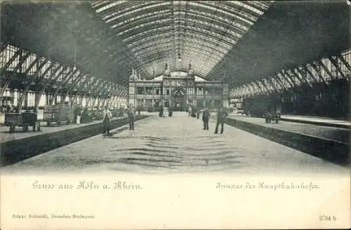 Ak Köln am Rhein, Hauptbahnhof, Inneres