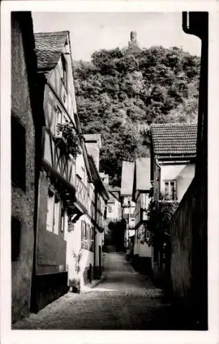 Ak Braubach am Rhein, Sommergasse, Fachwerkhäuser