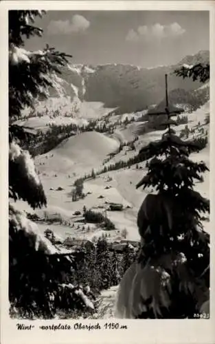 Ak Oberjoch Bad Hindelang im Oberallgäu, Panorama, Winteransicht