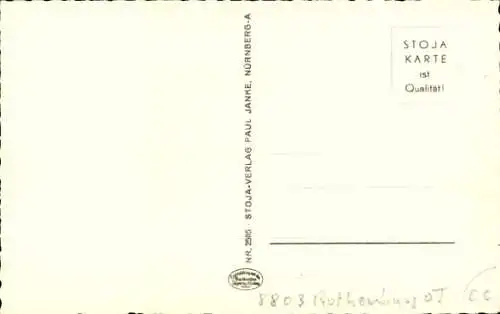 Ak Rothenburg ob der Tauber Mittelfranken, Topplerschlösschen