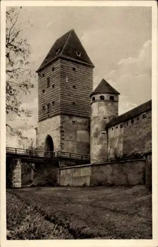 Ak Amberg in der Oberpfalz Bayern, Ziegeltor