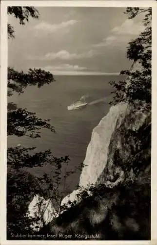 Ak Stubbenkammer Sassnitz auf Rügen, Königstuhl