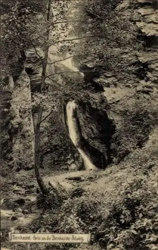 Ak Bernkastel an der Mosel, Bernkasteller Schweiz, Wasserfall