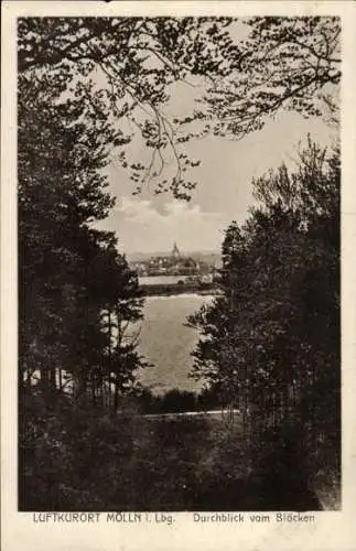 Ak Mölln im Herzogtum Lauenburg, Blick vom Blöcken, Teilansicht