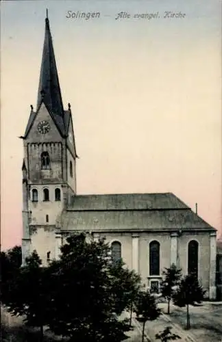 Ak Solingen im Bergischen Land, evangelische Kirche