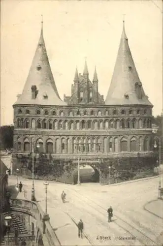 Ak Hansestadt Lübeck, Holstentor