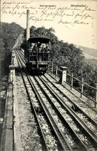 Ak Wiesbaden in Hessen, Nerobergbahn