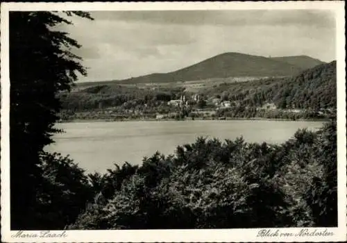 Ak Maria Laach Glees in der Eifel, Seehotel Maria Laach, Eifelsee, Blick vom Nordosten