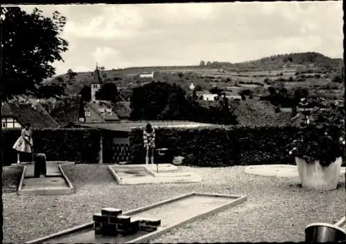 Ak Polle an der Weser, Minigolfplatz, Panorama