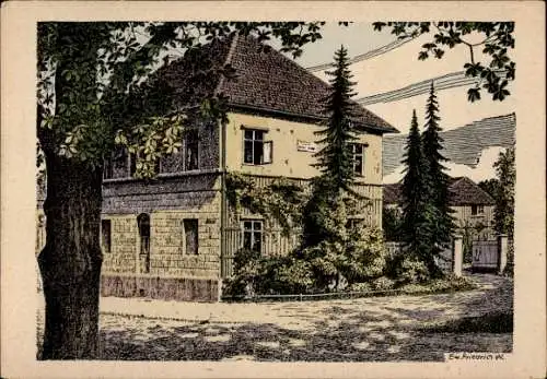 Künstler Ak Ew. Friedrich W., Weimar in Thüringen, Liszthaus