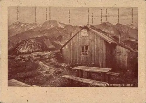 Ak Steinach Pfronten im Allgäu, Ostlerhütte, Breitenberg