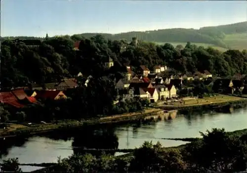 Ak Herstelle Beverungen an der Weser, Teilansicht