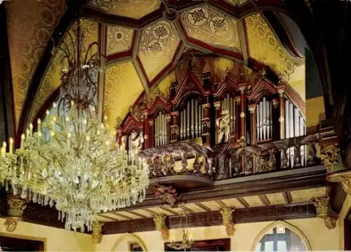 Ak Königswinter am Rhein, Drachenfels, Drachenburg, Schloss, Musikzimmer, Orgel, Bischofsdom