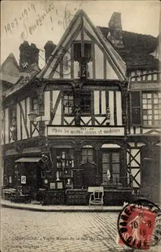 Ak Compiègne Oise, La Vieille Cassine, Rue des Lombards, Altes Haus