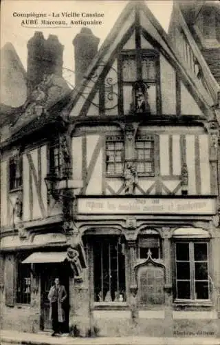 Ak Compiègne Oise, La Vieille Cassine, Rue des Lombards