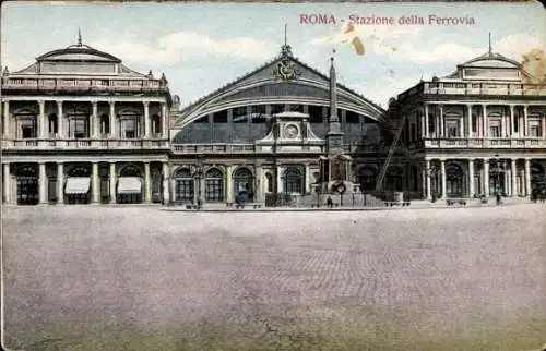 Ak Roma Rom Lazio, Bahnhof