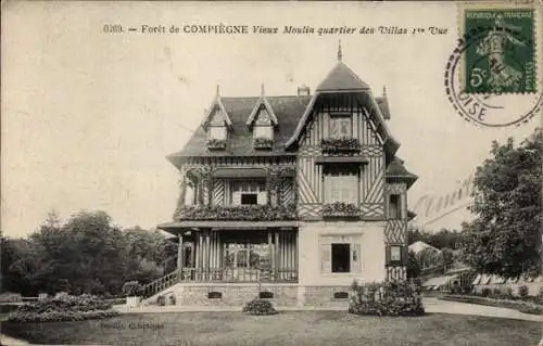 Ak Compiègne Oise, Moulin wuartier des Villas