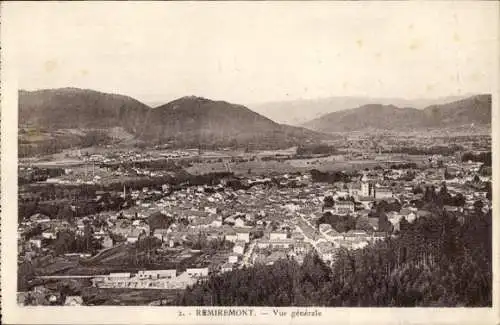 Ak Remiremont Lothringen Vosges, Panorama