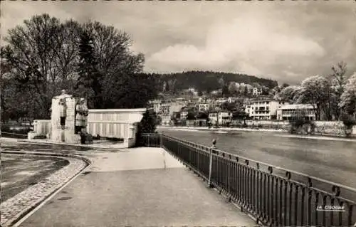 Ak Épinal Lothringen Vosges, Monument aux Morts Barrage de la Moselle