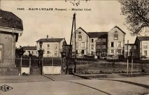 Ak Raon l'Étape Lothringen Vosges, Hopital Civil