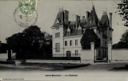 Ak Saint Maximin Oise, Le Chateau