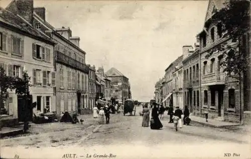 Ak Ault Somme, Le Grande-Rue