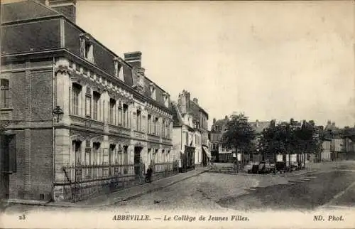 Ak Abbeville Somme, Le College de Jeunes Filles