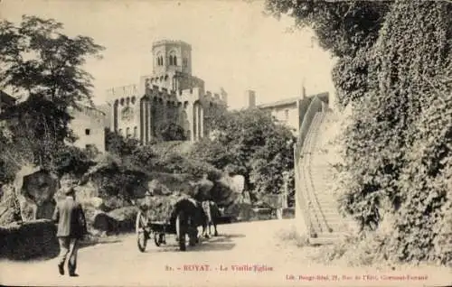 Ak Royat Puy de Dôme, La Vieille Eglise