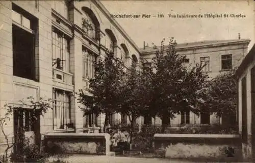 Ak Rochefort sur Mer Charente Maritime, Vue Interieure de l'Hopital St-Charles