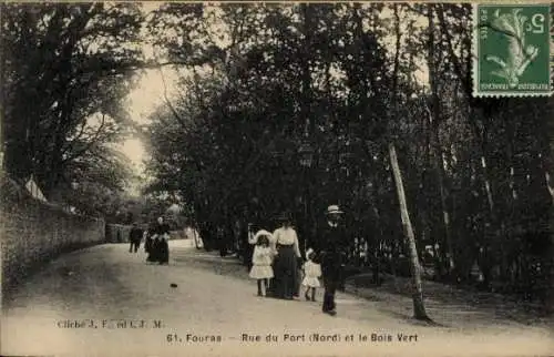 Ak Fouras Charente-Maritime, Rue du Port Nord, Bois Vert