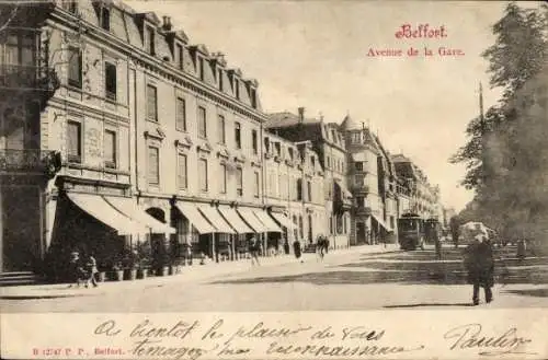 Ak Belfort Beffert Beffort Territoire de Belfort, Avenue de la Gare