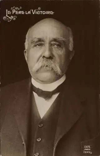 Ak Französischer Ministerpräsident Georges Clemenceau, Portrait