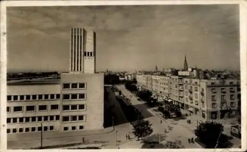 Ak Novi Sad Újvidék Neusatz Serbien, Horthy Miklos sugarut