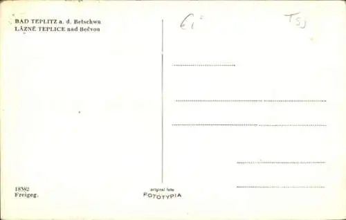 Ak Teplice nad Bečvou Teplitz Bad Region Olmütz, Panorama