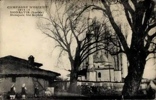 Ak Bitola Monastir Mazedonien, Campagne d'Orient 1914-18, Mosquée Sainte Sophie, Moschee