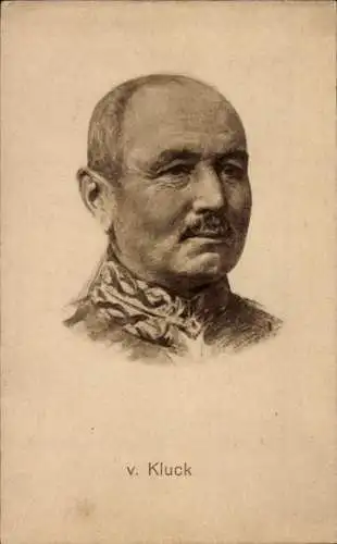 Ak Generaloberst Alexander von Kluck, Porträt