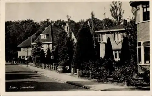 Ak Assen Drenthe Niederlande, Emmastraat