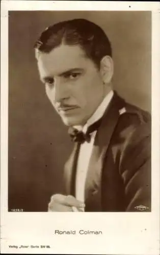 Ak Schauspieler Ronald Colman, Portrait