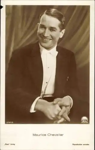 Ak Schauspieler Maurice Chevalier, Portrait