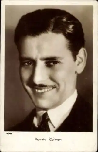 Ak Schauspieler Ronald Colman, Portrait