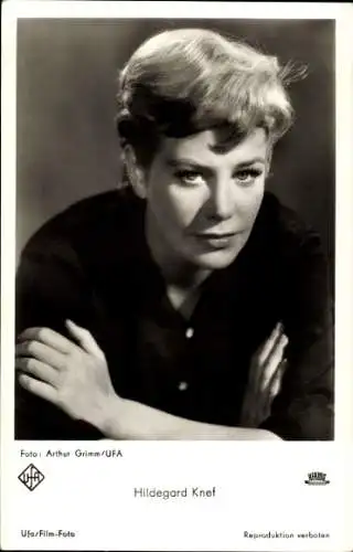 Ak Schauspielerin Hildegard Knef, Portrait, Sängerin