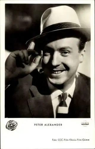 Ak Schauspieler Peter Alexander, Portrait in Hut