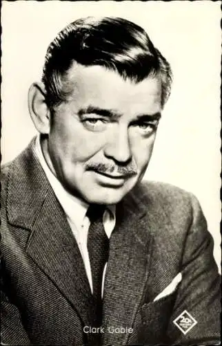 Ak Schauspieler Clark Gable, Portrait, Treffpunkt Hongkong