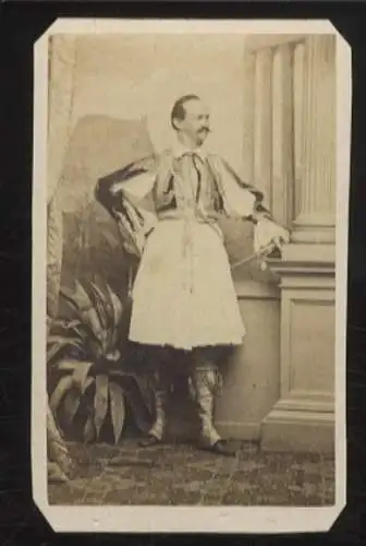 Cdv Portrait Otto I. König von Griechenland