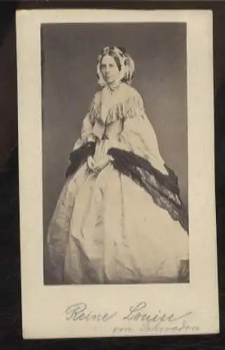 CdV Portrait Königin Louise von Schweden